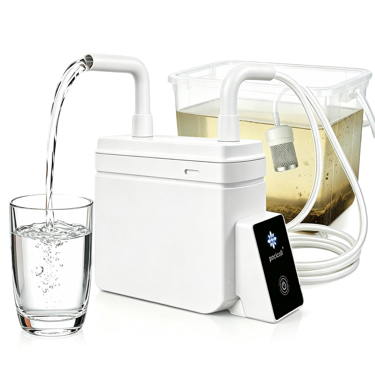 Portable Electric Water Filter with 0.01μm UF Pump | Travel Essentials - Image 1