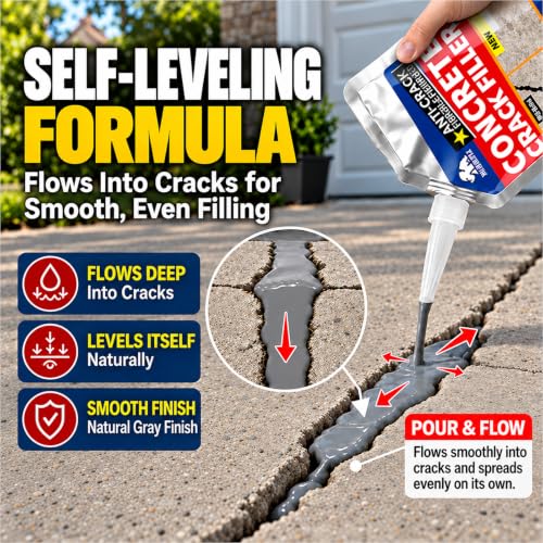 2 in 1 Concrete Crack Filler - Self Leveling Concrete | Home Repair - Image 3