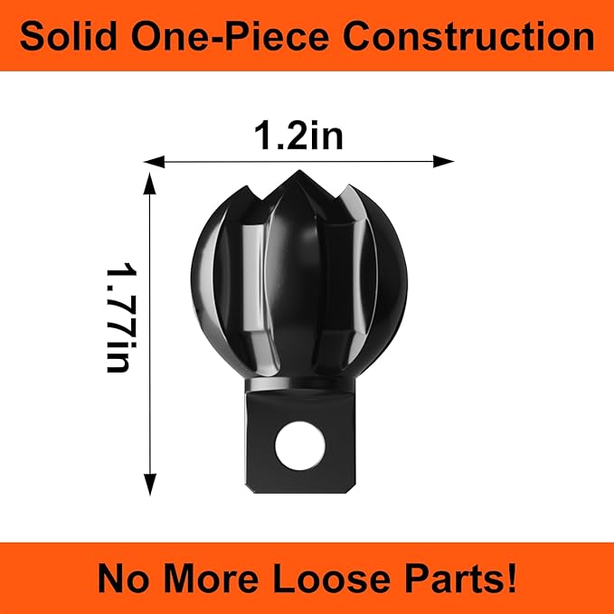 6-Blade Drain Snake Attachment (Fits 3/8"-5/8" Sewer Snake Cables)–Heavy Duty Root & Grease Cutter with Ultra-Rustproof Electroplated Coating CNC Steel Construction