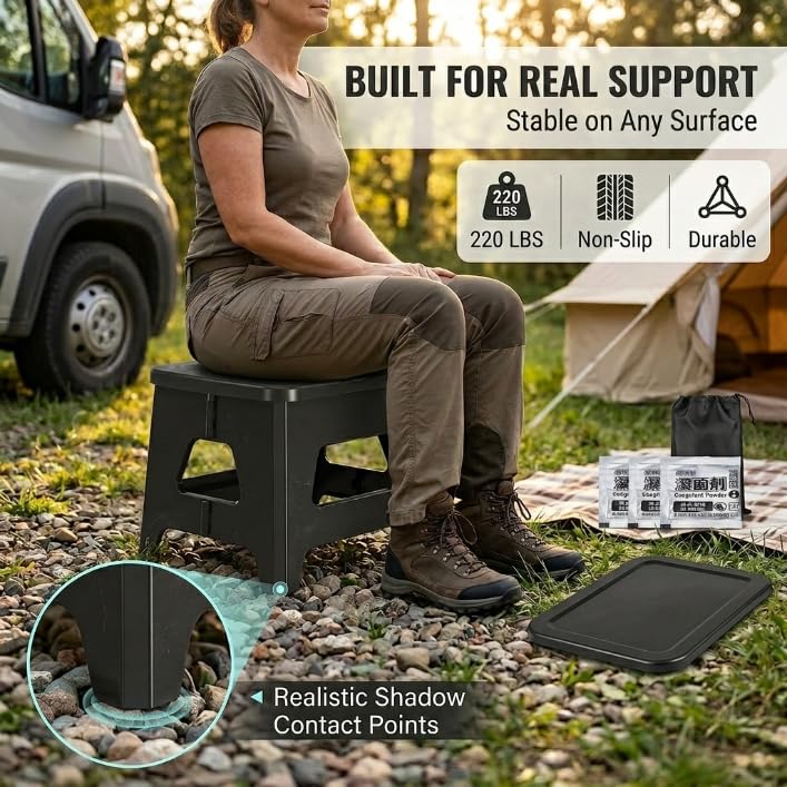 Camping Portable Toilet for Travel Adults Collapsible - Image 7