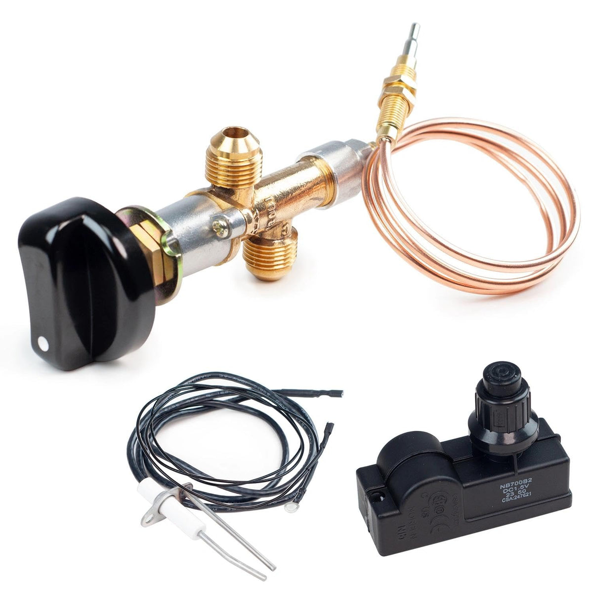 Gas Fireplace Fire Pit Flame Failure Safety Control Valve Kit - Image 1