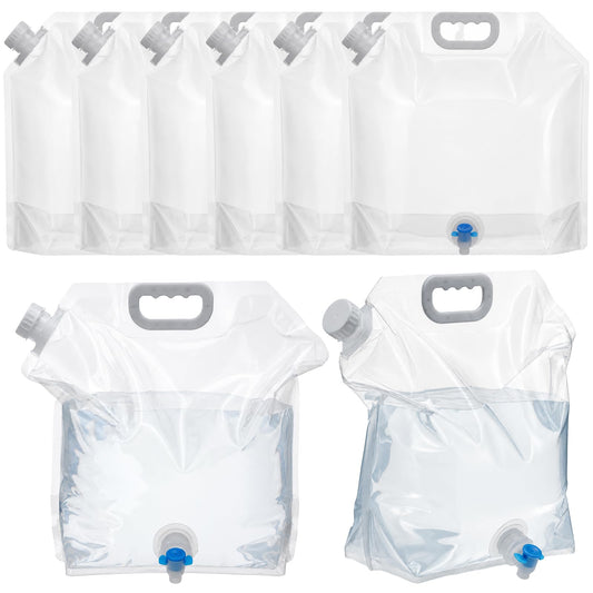 8 Pack 2.6 Gal Collapsible Water Container with Spigot, 15 - Image 1