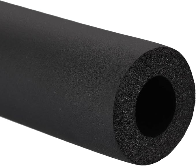 PATIKIL 1-5/16"(34mm) ID x 6.6Ft Pipe Insulation Foam Tube, Pipe Cover Wrap Roll Bar Padding Tubing for Handle Grip HVAC Outdoor Air Conditioner Units, Black
