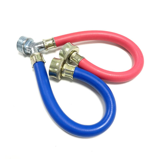 Hot Cold Washer Hose Rubber Y Mixer Plumbing Connector - Image 1
