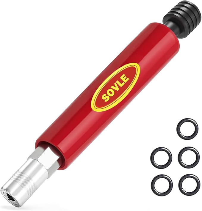 SOVLE Grease Fitting Cleaning Tool, Grease Zerk Buster Remove Old Dried Grease from Fittings, Pins, Shafts, Bushings, and Joints for Tractors, Excavators, Heavy Machinery (no Replacement Part)