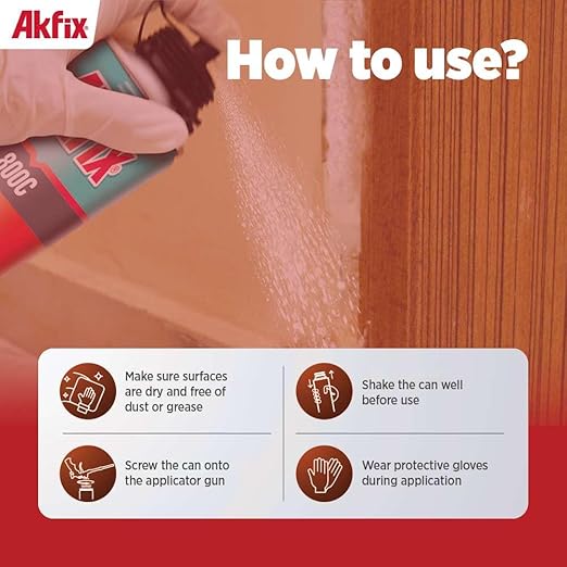 Akfix 800C Gun Cleaner (12x12.3 oz.) – Solvent-Based Spray for Removing Uncured Polyurethane Foam, Cleans Valves & Adapters, Prevents Clogging, Maintains Tool Performance | 12.3 oz. 12 Pack