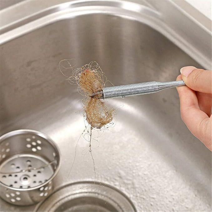 Drilax 36-Inch Flexible Grabber Tool for Drains | Spring-Action Claw with Mechanical Fingers for Hair Removal, Sink & Shower Clog Cleaner | Bendable Pickup Tool for Kitchen, Bathroom, RV