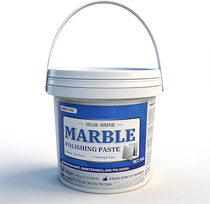 Marble Polishing Paste, Granite Cleaner Countertop, Marble Etch Remover - Professional Polish Compound for Granite, Marble, Quartz & Stone | Restores Shine, Removes Scratches & Etch (2.2LB)