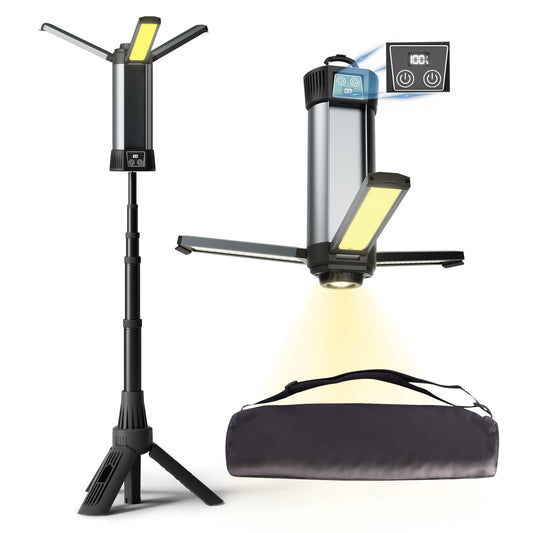 Rechargeable Work Light with Stand, Magnetic Base - Image 1