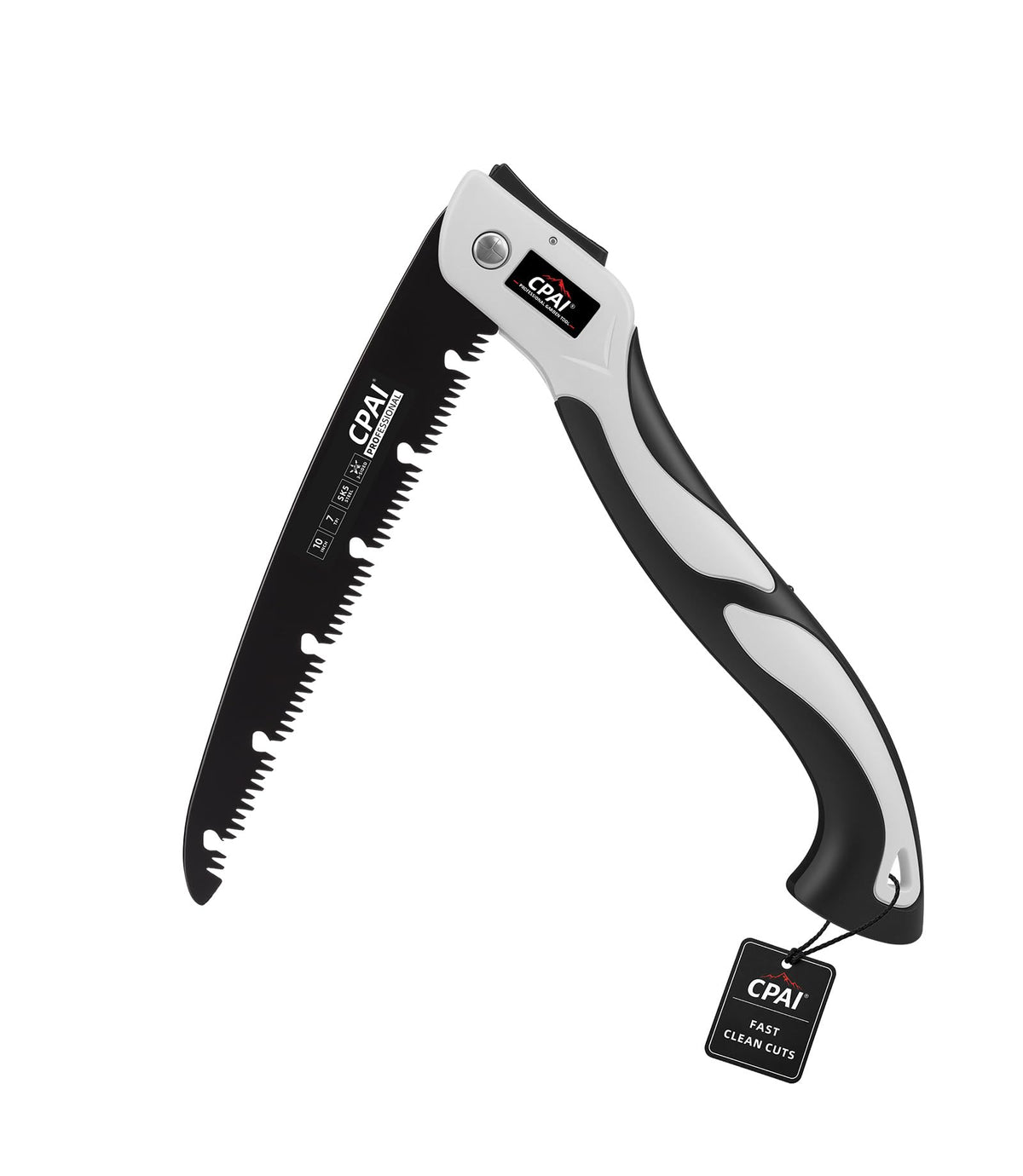 10-Inch Folding Saw, 7 TPI SK5 High-Carbon Steel Pruning Saw - Image 1
