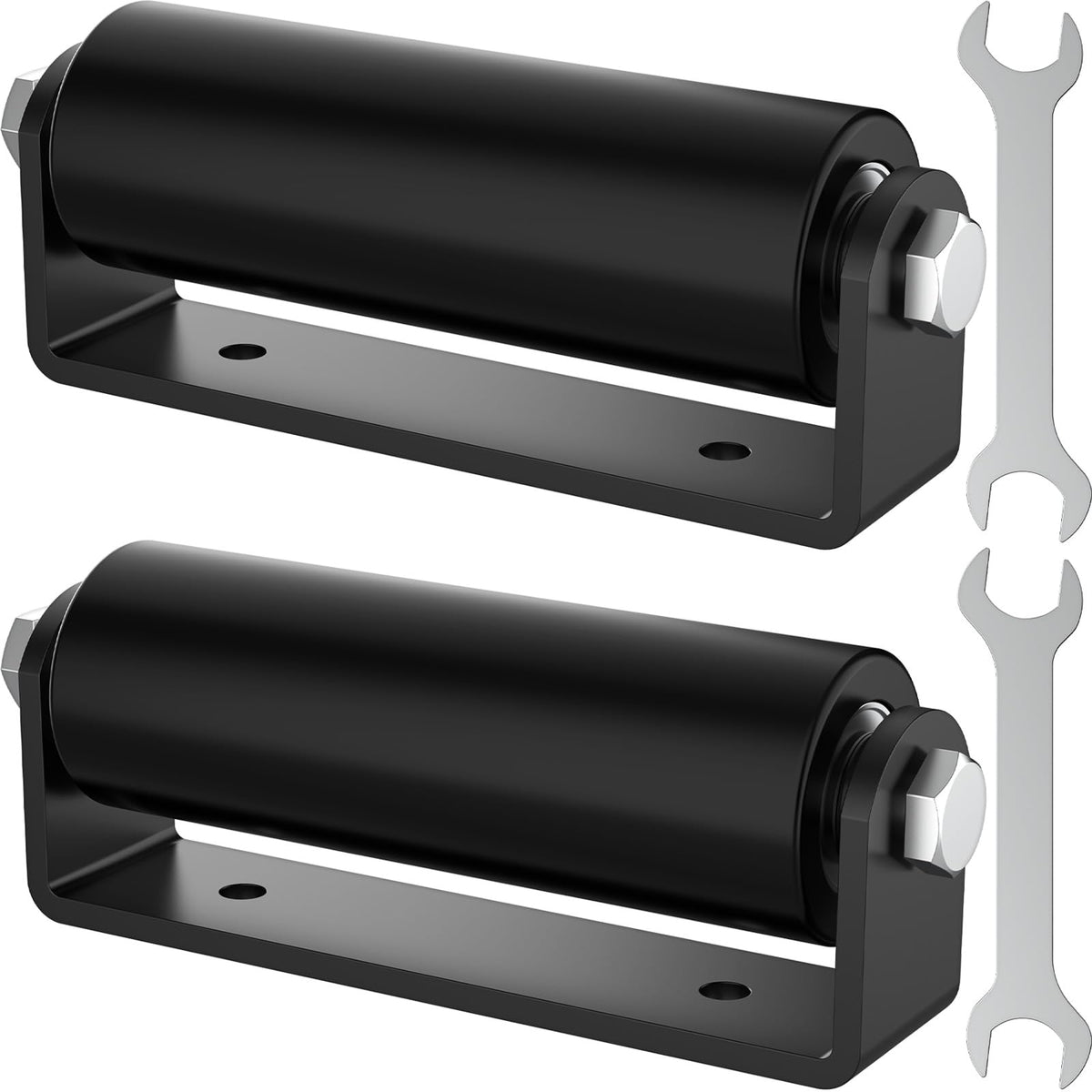 2 Pack 6" Sliding Gate Roller Guide with C-Sliding Gate Bracket - Image 1