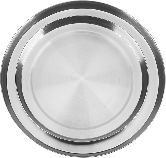 4Pcs/Set Stainless Steel Kitchen Stove Top Burners Covers Cooker Silver Kitchen Stove Cover for Standard Sized Electric Stove