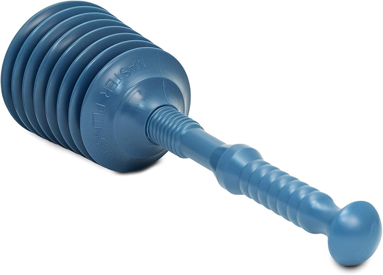 Master Plunger MP200 Sink & Drain Plunger for Kitchen Sinks, Bathroom Sinks, Showers, Bathtubs, and Waste Pipes. Strong Heavy Duty Design with Large Bellows Commercial & Residential Use, Teal