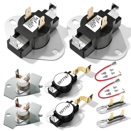 3387134 Cycling Thermostat, 3392519 Dryer Thermal Fuse - Image 1