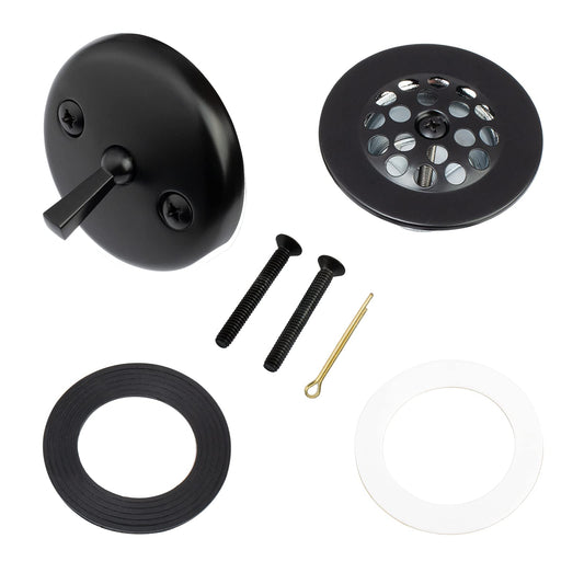Matte Black Trip Lever Tub Trim Kit Set with Trip Lever - Image 1