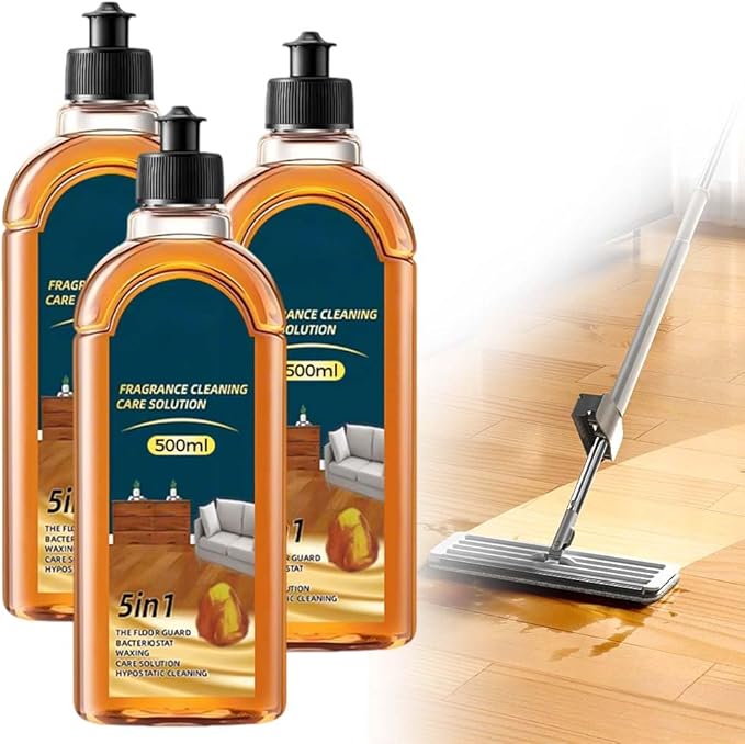 Spainho Floor Cleaner, 2026 Upgrade 5-In-1 Floor Cleaner Pro, Multi-Purpose Scrubbing Pad for Kitchen and Bathroom, Efficient Stain Remover for Families, Hardwood Surface Wax/Shine/Oil (3pcs)