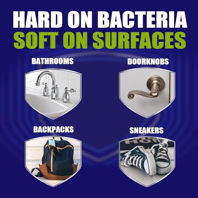 MICROBAN Sanitizing Spray, 15 oz., 2 Pack, Fresh Scent, Penetrates Soap Scum, Greasy Soils and Reduces Odors, Keeps Killing 99.9% of Bacteria on Hard, Non-Porous Surfaces in Home for up to 24 Hours