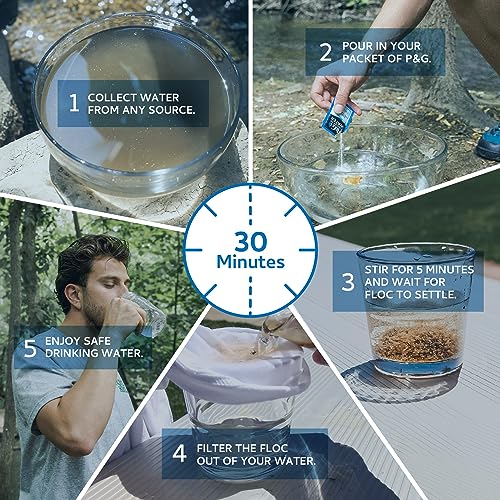 P&G Purifier of Water Portable Water Purifier Packets. - Image 5