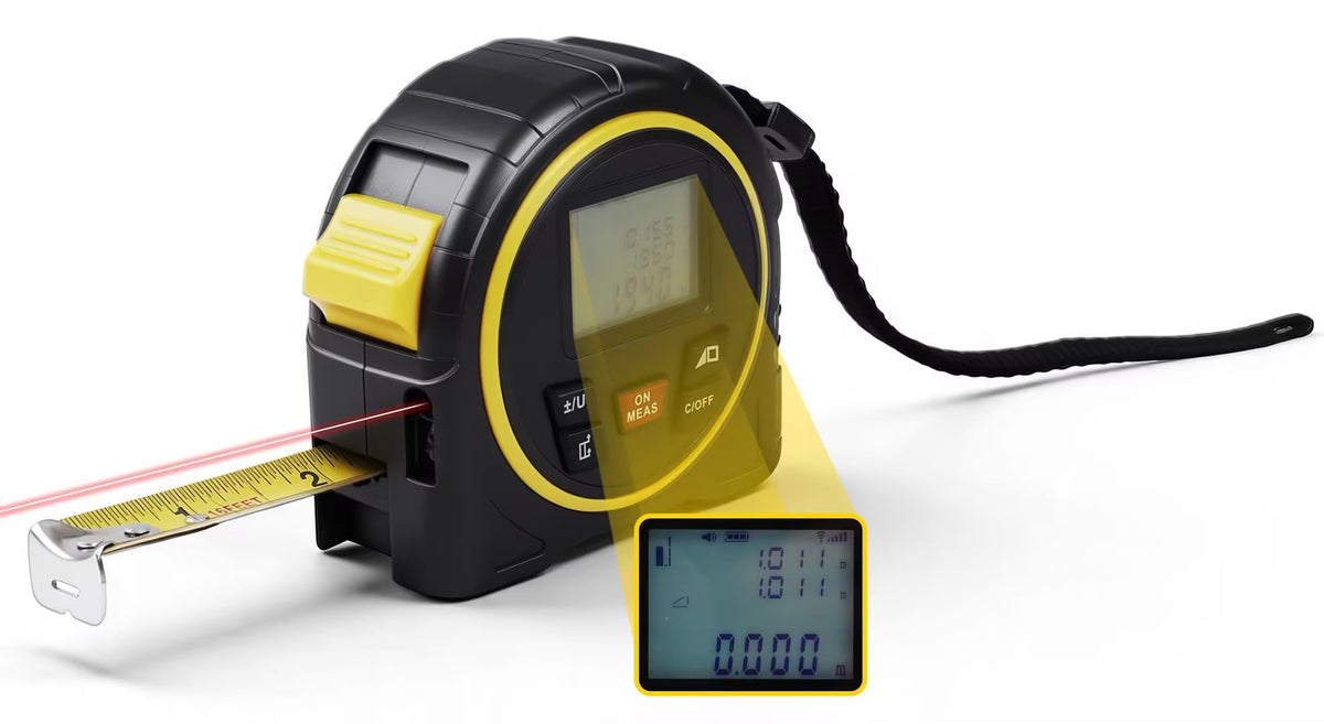 Laser Tape Measure 131FT, 3-in-1 Laser Distance Meter - Image 1