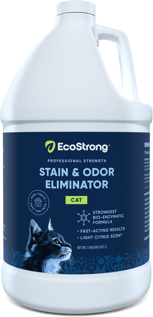 Eco Strong Cat Stain & Odor Remover - Enzyme Neutralizer Citrus Gallon Value Size