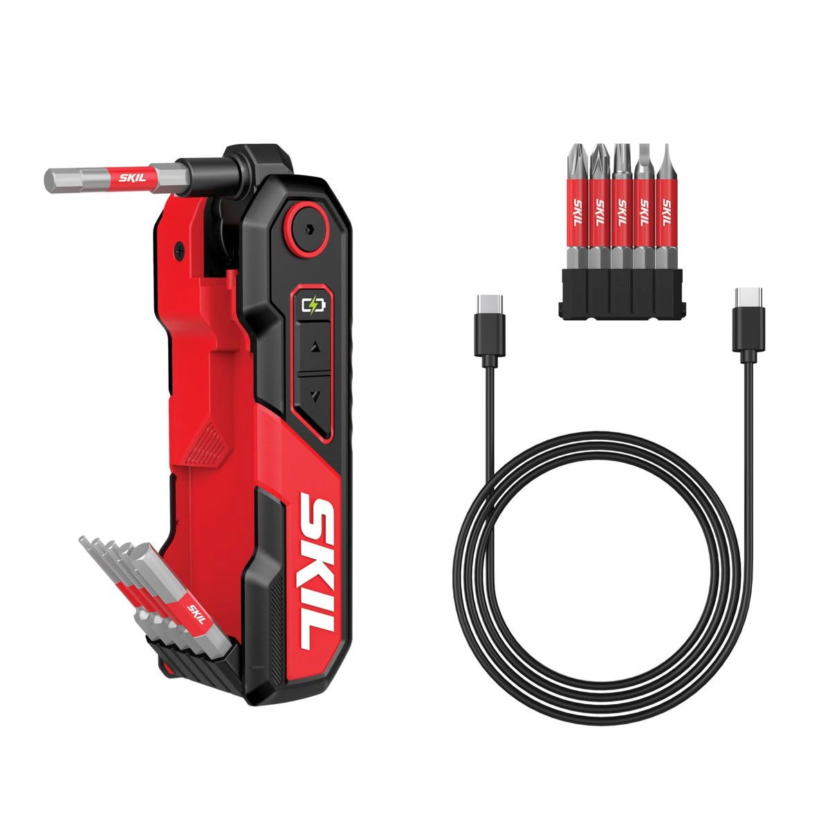 Skil PWR CORE GO Folding Hex Key with 11-Pc. Bit Set - HK0001-01 - Image 1
