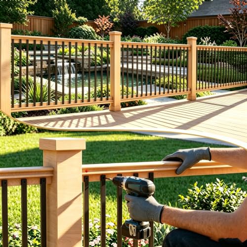 50 Pack 36 Inch Black Rectangular Stainless Steel Deck Balusters - Image 4