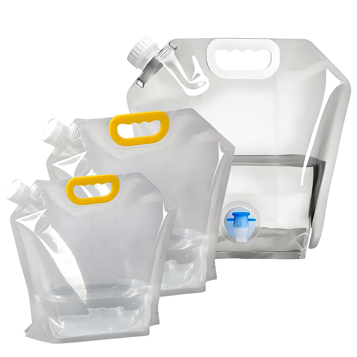 Collapsible Water Storage Bag 3-Pack(0.4 Gal + 0.8 Gal + - Image 1