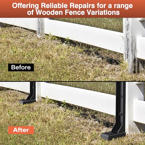 Fence Post Repair Kit 2 Pack, Heavy Duty Fence Post Anchor - Image 7