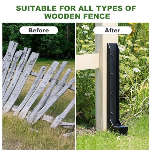 Fence Post Repair Kit, Heavy Duty One-Piece Steel Anchor & - Image 7