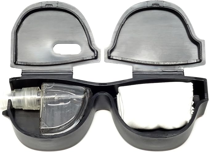 Calabria Kool Klean 4 Pack Eyewear Cleaning Kit Black 15ml Cleaning Spray, White Cleaning Cloth Included