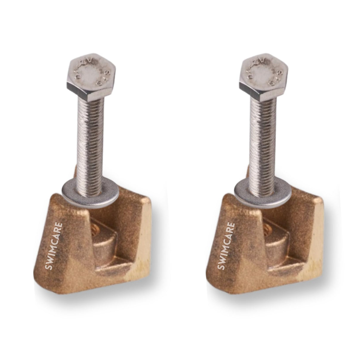 Brass Pool Ladder Rail Wedge Anchor Kit (2 Pack) – 1.06" x - Image 1
