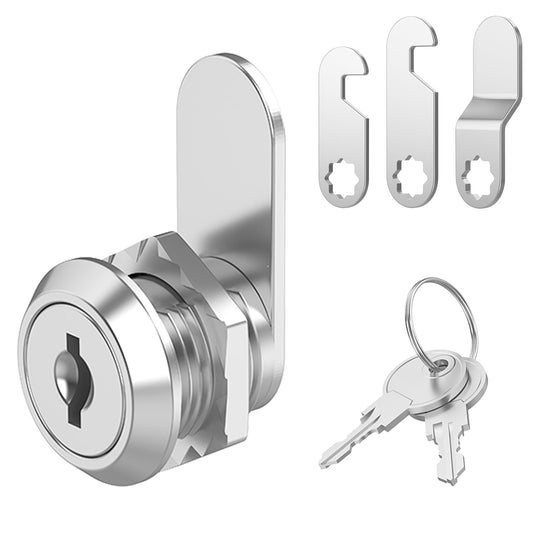 1 Pack Tubular Cabinet Locks with Keys, Cylinder Barrel - Image 1