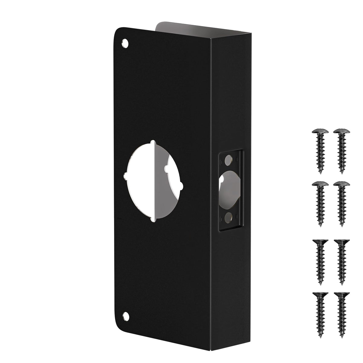 Door Knob Reinforcement Plate, Matte Black - Image 1