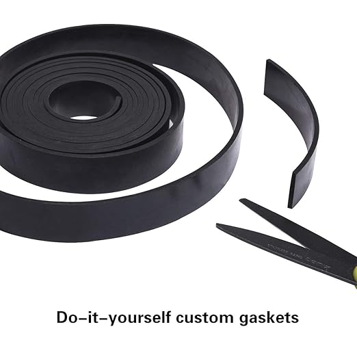 TORRAMI Neoprene Rubber Sheet Roll 1/8 (.125) Inch Thick x 18 Inch Wide x 10 Feet for DIY Gaskets, Pads, Seals, Crafts, Flooring,Cushioning of Anti-Vibration, Anti-Slip