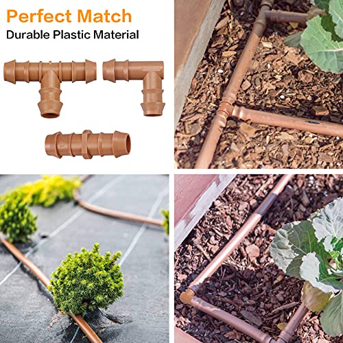 Drip Irrigation Fittings Kit for 1/2 Inch Tubing, 20 Pieces Drip - Image 8