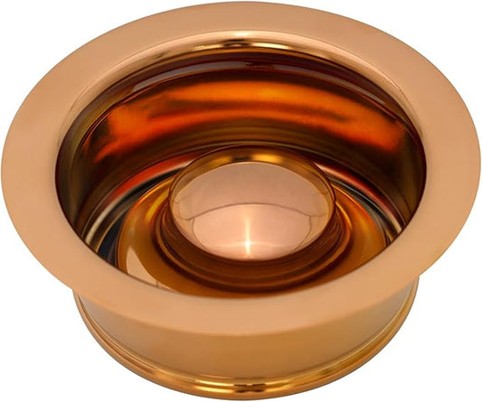 Akicon Kitchen Sink Antique Copper Finish Garbage Disposal Flange Stopper, One Size Disposal Rim, Fit 3-1/2 Inch Standard Sink Drain Hole, Rose Gold