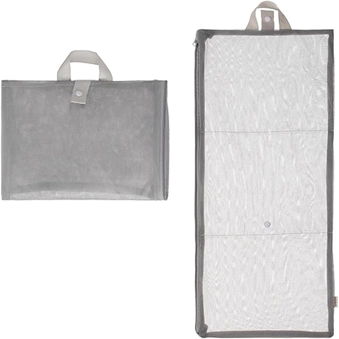 Mesh Laundry Bags with 3 Individual Pouch Foldable Bra Laundry Bags Lingerie Wash Bags for Washing Delicates Intimates Washing Machine Cleans Drys Storage Organizer Underwear Socks Travel