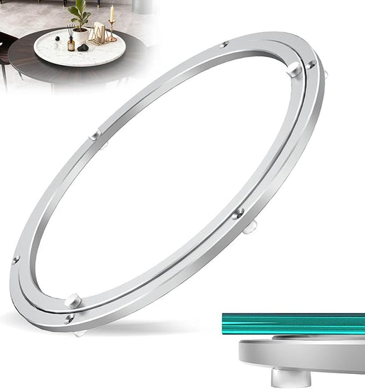 Heavy Duty Lazy Susan Turntable Bearing 14 Inch, 500lbs Capacity Rotating Swivel Plate for Round Table, Heavy Duty Swivel Base for Dining Room Kitchen