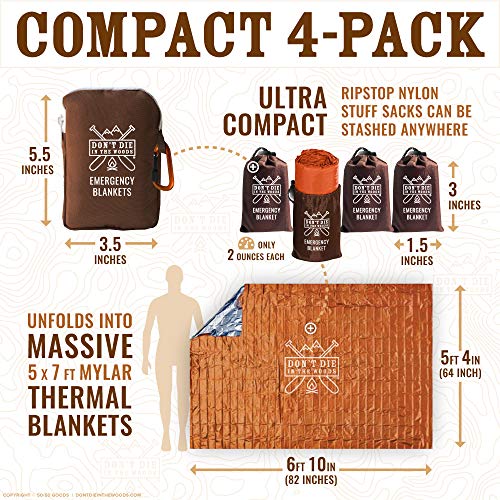 Don’t Die in The Woods – Freakin’ Huge Emergency Blankets - Image 5