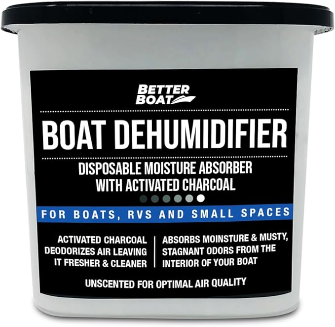 Charcoal Moisture Absorber & Odor Remover - Boat Dehumidifier 1 Pack