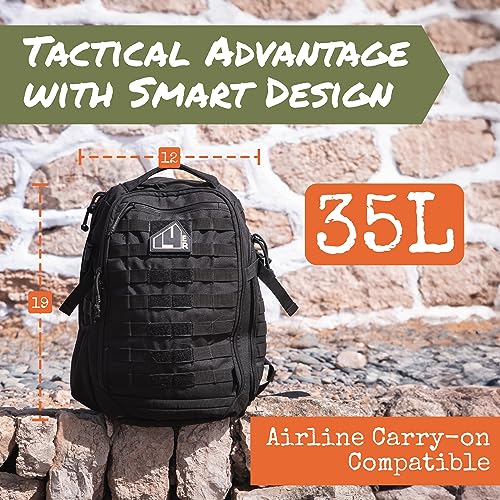 Backpack | 35L Capacity Military, 3-Day Bug Out Army | - Image 3