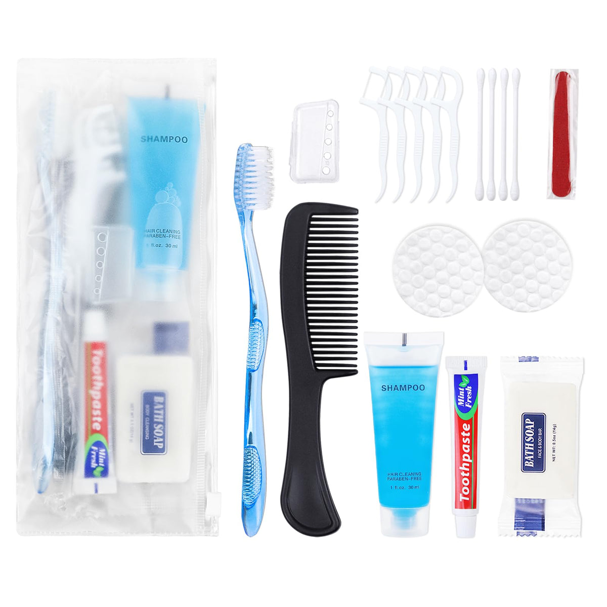 5 Pack Basic Toiletry Kits, Individually Packed - Image 1
