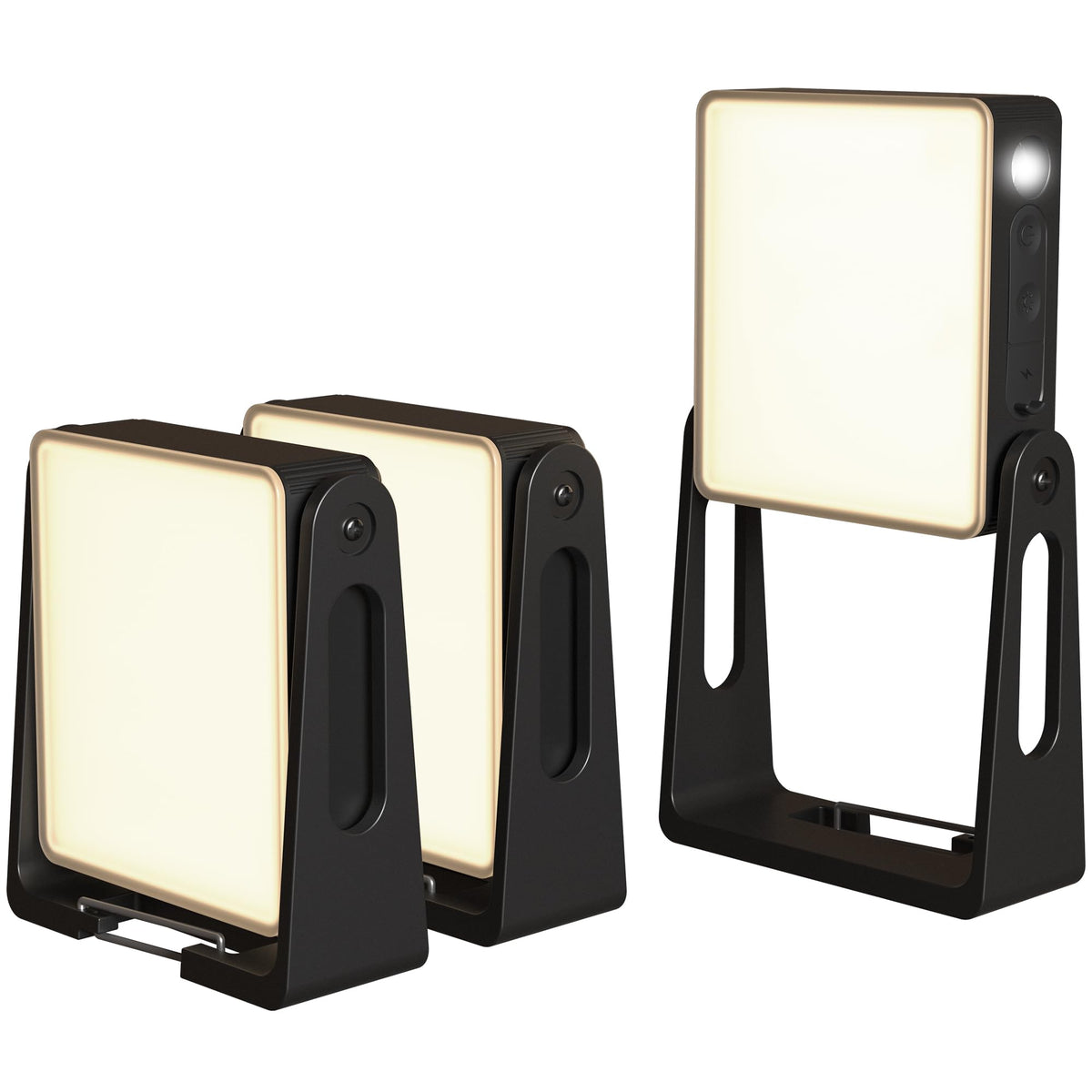 3 Pack Portable Camping Lantern, 4000mAh Dimmable LED - Image 1