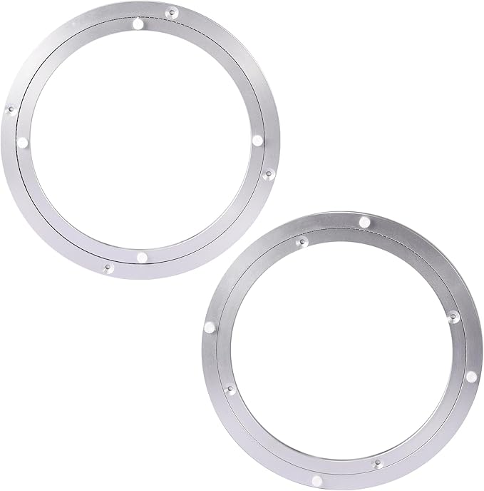Lazy Susan Bearing Rotating Turntable Bearings Swivel Plate Hardware Aluminum Metal for Dining-Table and Workbench (10 Inchs) … …