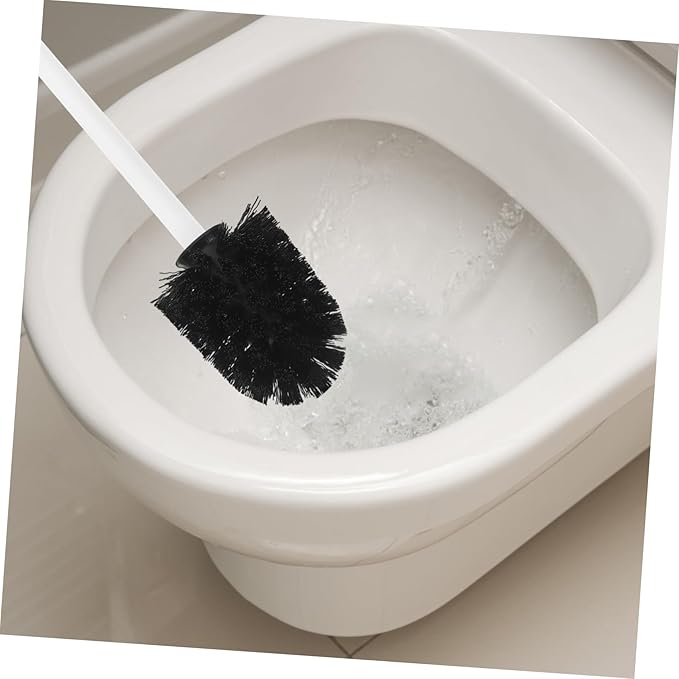 10pcs Toilet Brush Heads Replacement with Stiff Bristles Easy to Install Heavy Duty Scrubber Pack for Bathroom Cleaning Compatible with Handles Plastic Design for Home and Hotel