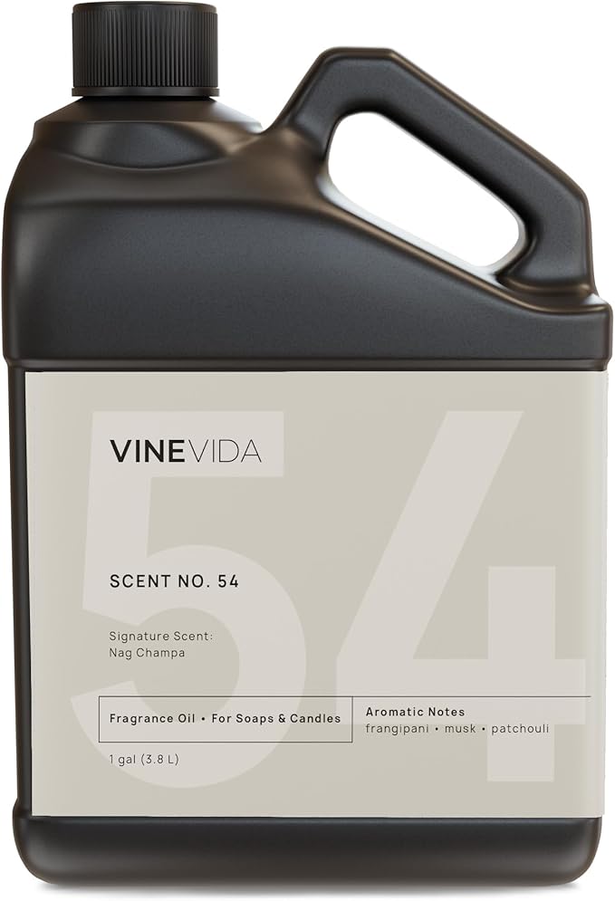 VINEVIDA Nag Champa Fragrance Oil - 128oz for Candle & Soap Making - Natural Scents Made in USA