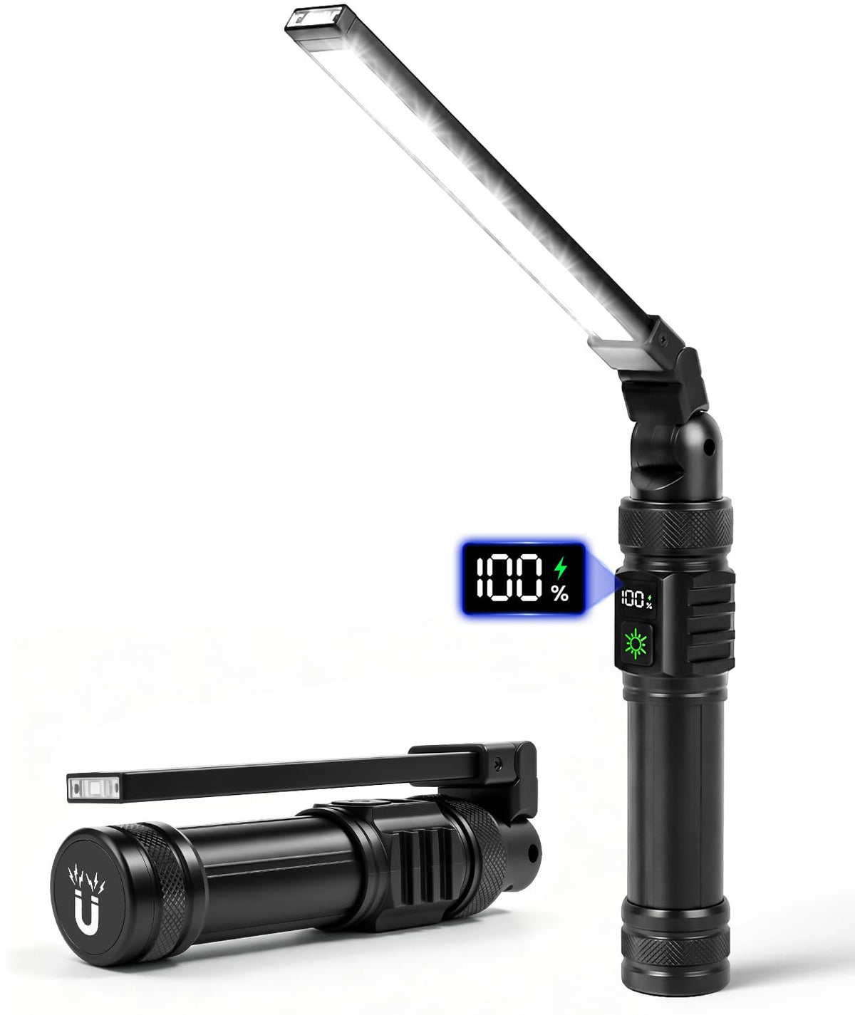 Magnetic Rechargeable LED Work Light/Flashlight for Mechanics - Image 1