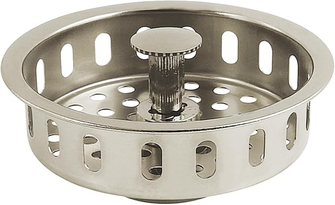 Kingston Brass KBP2006 Made to Match Kitchen Sink Basket Strainer, Polished Nickel