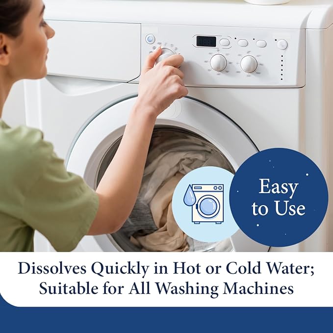 Cosy House Collection Laundry Detergent Sheets – Unscented, 30 Sheets for 60 Loads, Travel-Friendly & Liquidless Technology, Powerful Cleaning