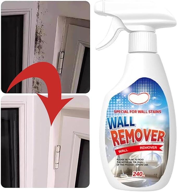 Highly Effective Removal Spray - Multi-Surface Wall Cleaner Spray for Dirt, Dust & Stain Remover with Long-Term Protection for Wood, Tile, Fabric, Bathroom & Kitchen (1pc)